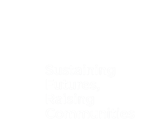 Sustaining Futures, Raising Communities Logo
